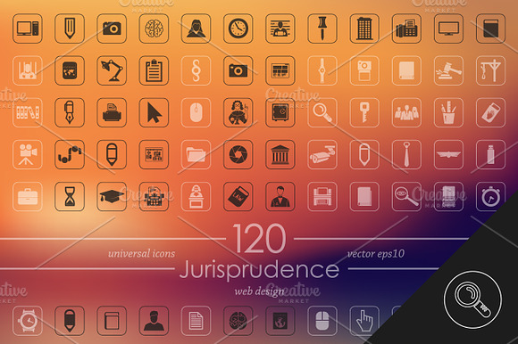 120 Jurisprudence Icons