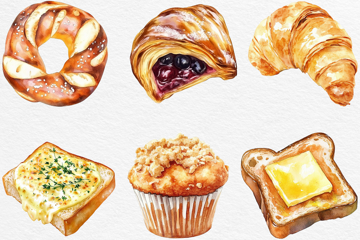 Breakfast Bread PNG, an Illustration by Black Bird Studio (Photo 4 of 6)