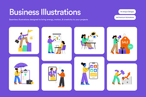 120 Business Illustrations Bundle, a Finance Illustration by Creative Stall