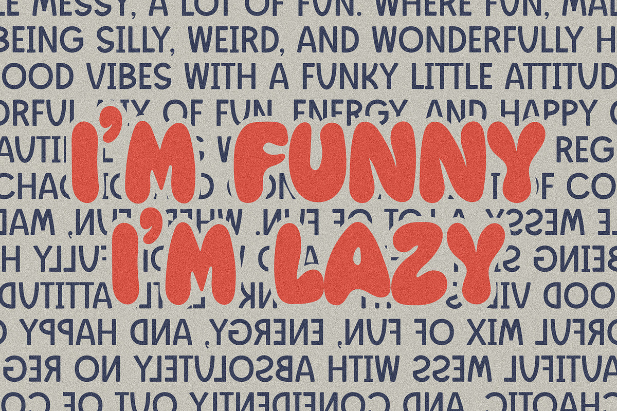 Great Chunky Sans - Y2k Funny Retro, a Sans Serif Font by MaxArt Foundry (Photo 5 of 13)