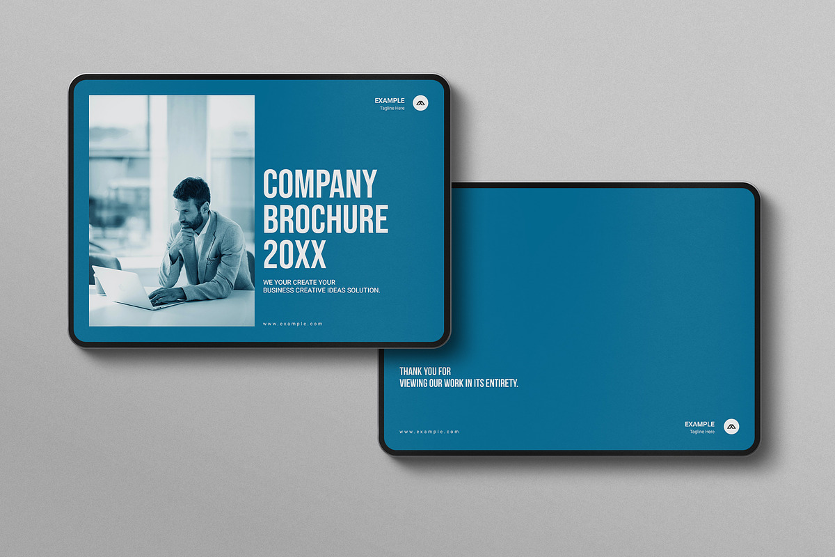 Company Brochure Template Landscape, a Brochure Template by E-Type (Photo 7 of 7)