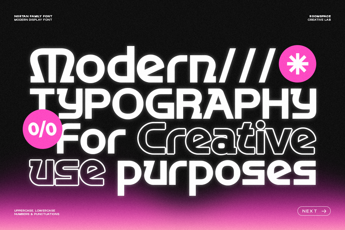 Nortan – A Futuristic Modern Display, a Sans Serif Font by roomspace creative lab (Photo 9 of 10)