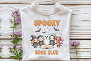 Spooky Book Club Witch Skeleton PNG, an Illustration by DreamCafeArt (Thumbnail 4 of 7)