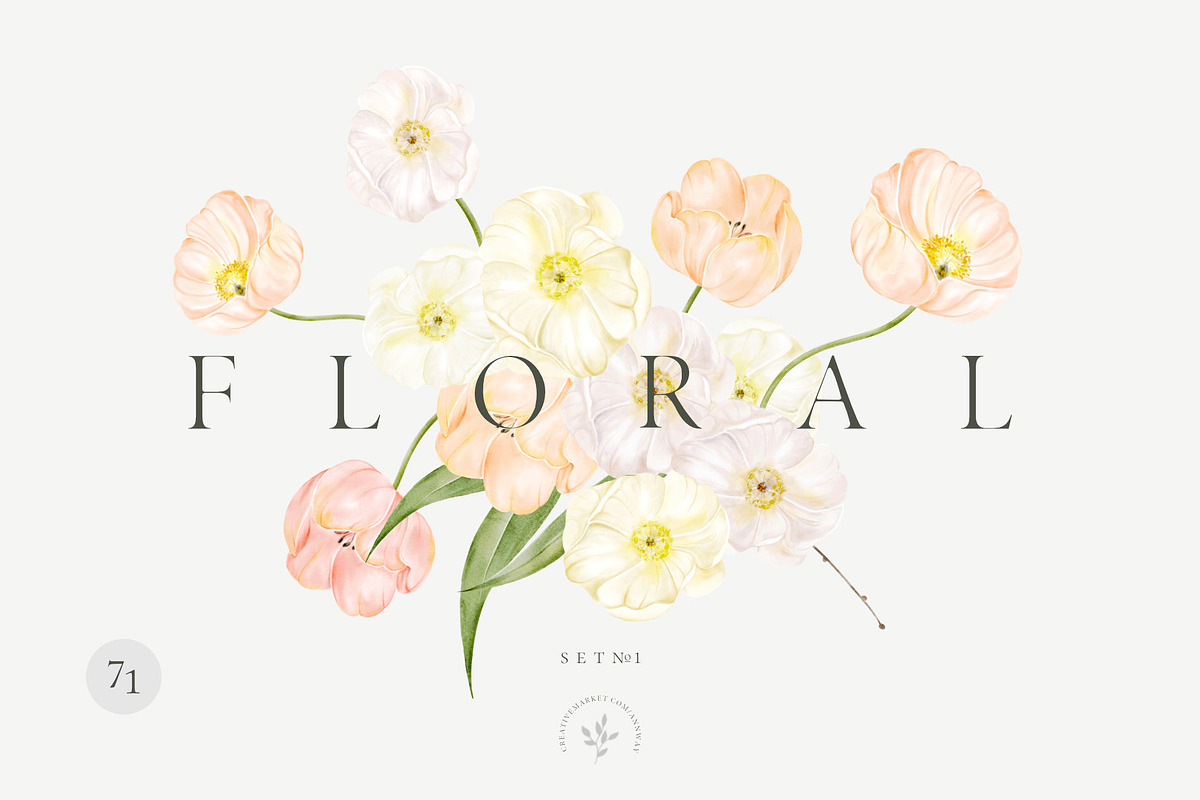 Floral set, an Illustration by Blossom (Photo 1 of 6)