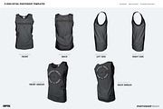 Men's Ghosted Singlet Templates, an Apparel Mockup by PrePress Toolkit (Thumbnail 2 of 6)