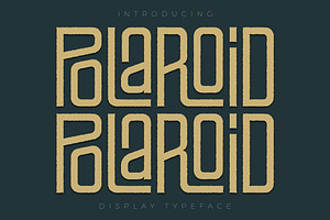 Polaroid Display Typeface Font