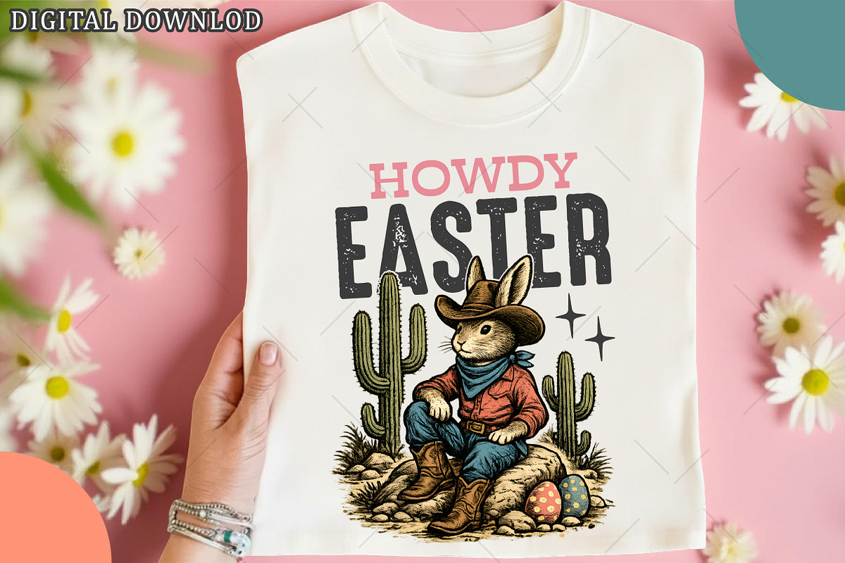 Howdy Easter, Western Easter Bunny P, an Illustration by OK Design (Photo 5 of 6)