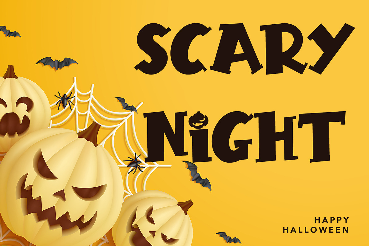 Hello Pumpkin - Halloween Display, a Handwritten Font by Arendxstudio (Photo 4 of 8)