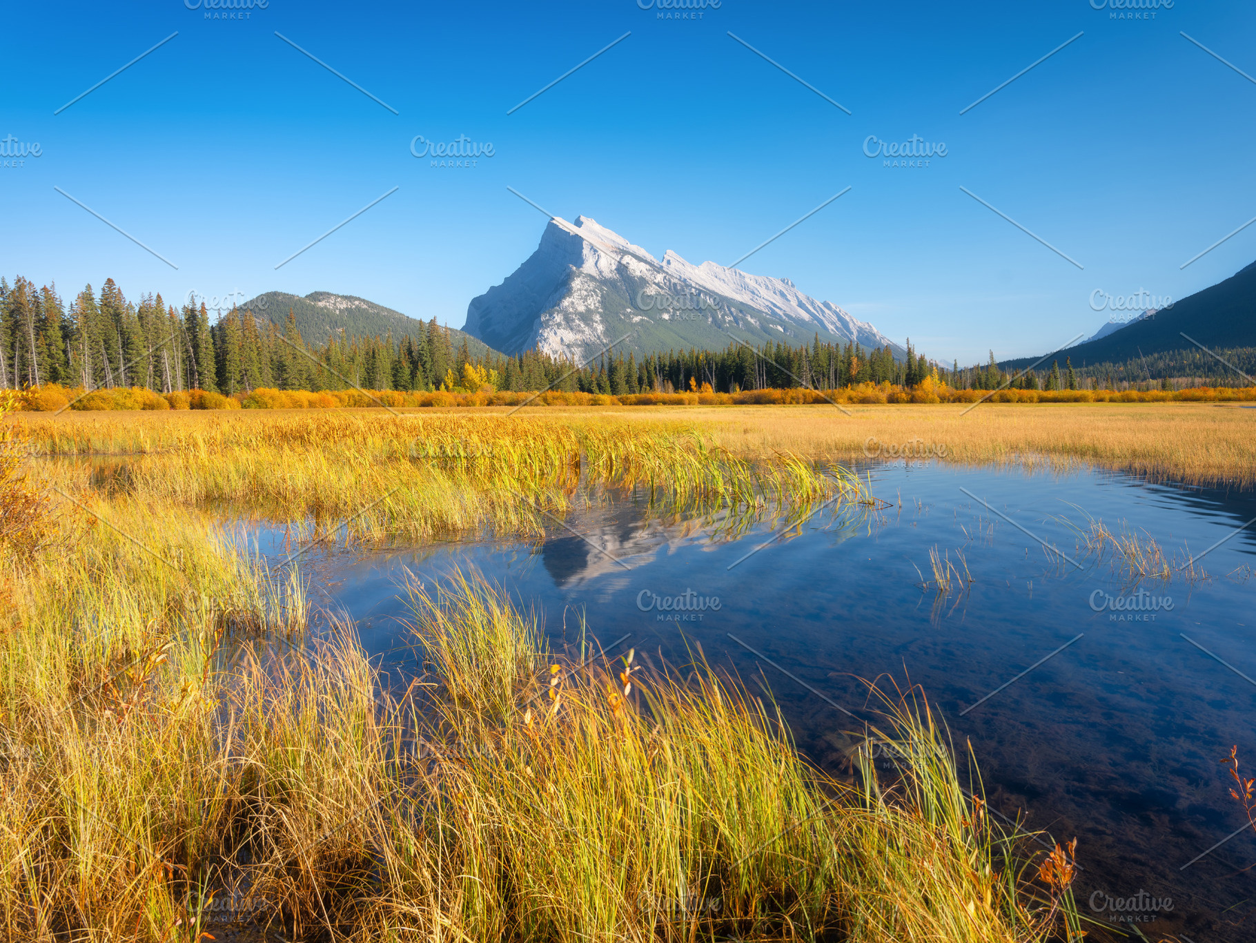 Vermilion lakes, Canada, a Nature Photo by Landscape and travel