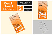 Beach Towel Mockup, a Product Mockup by Bartama Graphic (Thumbnail 1 of 3)