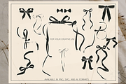 Elegant Bows & Frames – Clipart, a Decorative Illustration by NatalieArtsDenysenko (Thumbnail 6 of 11)