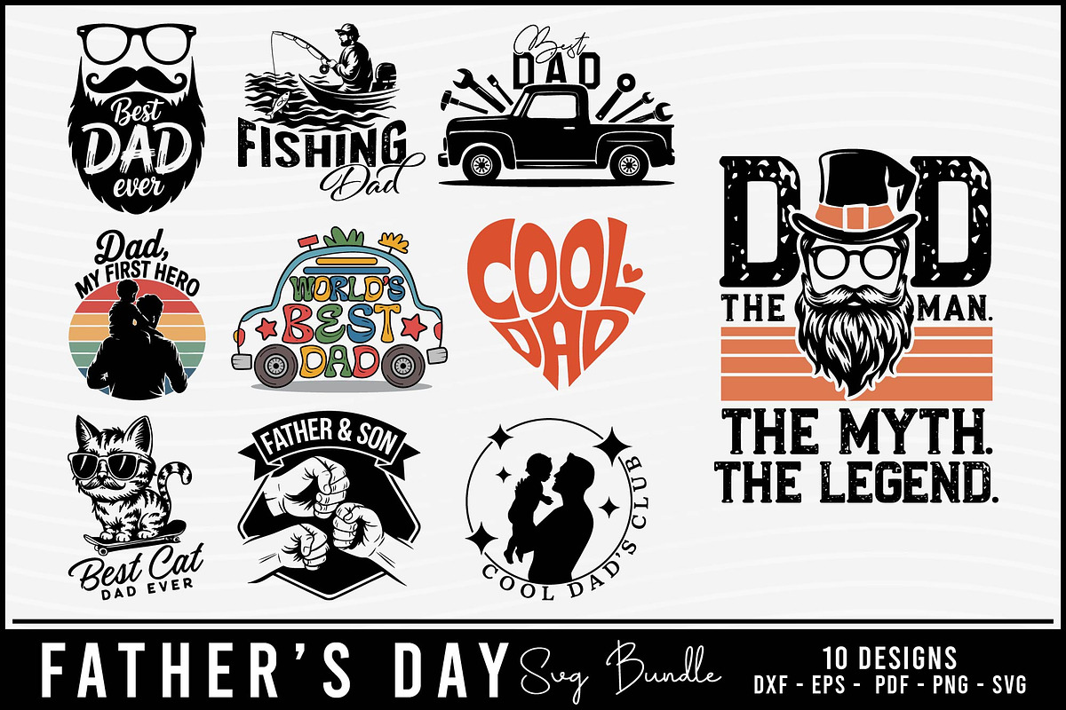 Best Cat Dad Ever - Skater Cat SVG D, a Graphic by BeeCraftR (Photo 1 of 6)