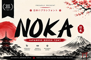 Noka - Brush Font Japan Style