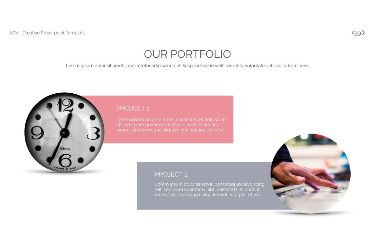 ADV Powerpoint Template, a Presentation Template by OXXO (Photo 39 of 78)