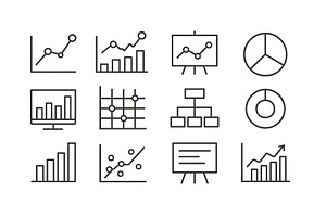 Vector illustration of diverse data, a Finance Illustration by ZinetroN