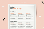 2 Page Resume Template / CV Template, a Resume Template by More Profesh (Thumbnail 4 of 9)