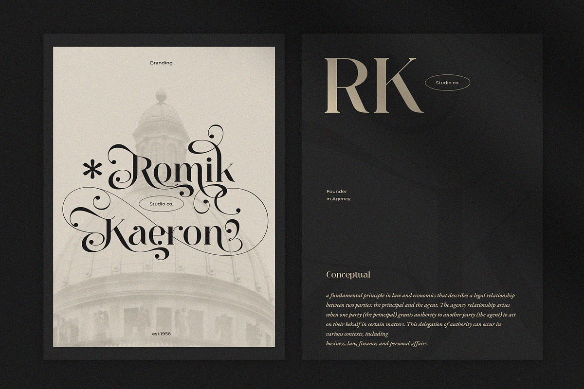 Black Autumn || Decorative Serif, a Serif Font by BrandSemut (Photo 3 of 15)