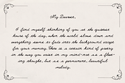 Dear Amore Handwritten Ink Font, a Script Font by Nonceni (Thumbnail 6 of 11)