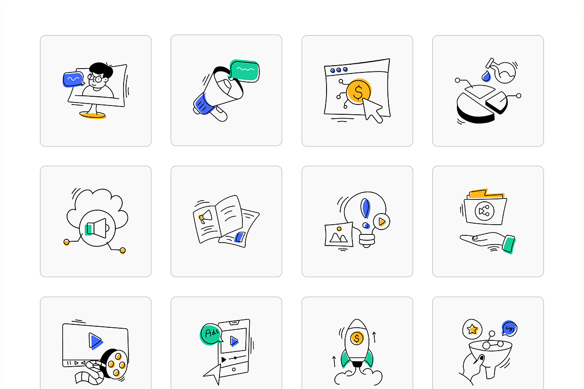 Advertising Animated Icons, an Outline Icon by Vectors Market (Photo 6 of 8)
