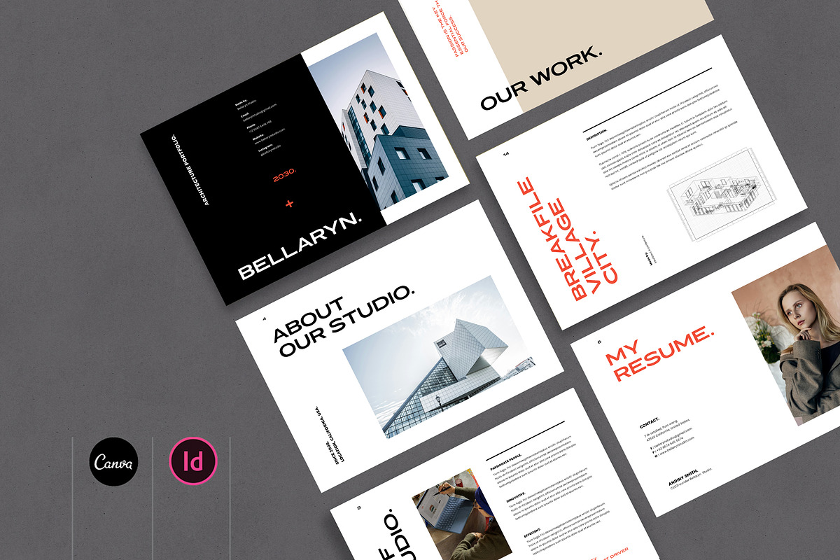 Architecture Portfolio Landscape, a Brochure Template by Occy Design (Photo 1 of 6)