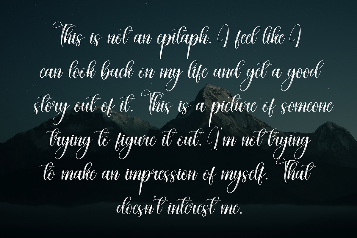 Aromatic | Script Font, a Handwritten Font by Scratchones (Photo 6 of 9)