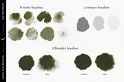Digital Paint brushes for Procreate, a Brush Add-On by Patternish (Thumbnail 3 of 3)