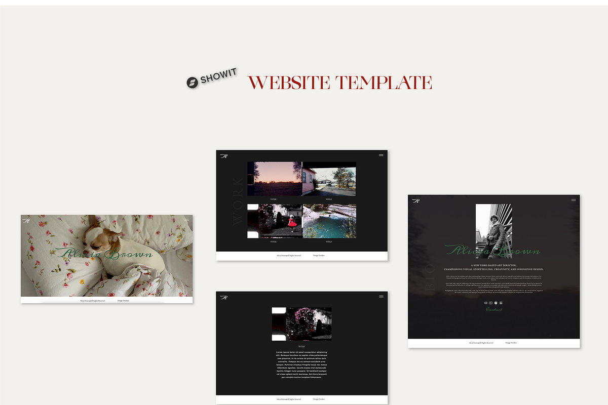 Showit Template- Visual-Storytellers preview 3