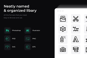 50 Graphic design icons, an Icon by Wencory