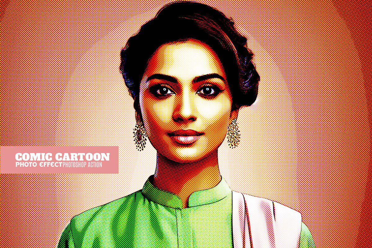 Comic Cartoon Photoshop action, an Action Add-On by Photoshop Action (Photo 1 of 8)