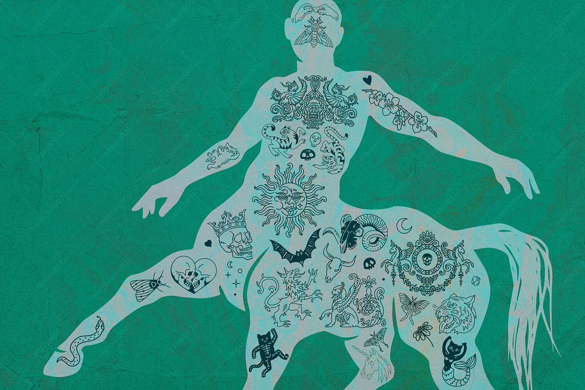 Tattoo. Magic, Nature, Halloween, an Education Illustration by OlgaSoi007 (Photo 6 of 9)