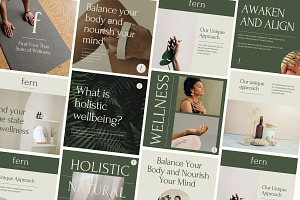 Holistic Wellness Social Templates