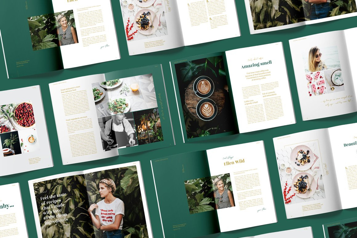 Magazine / CANVA, INDD / Ellen, a Magazine Template by Mirazz (Photo 5 of 16)