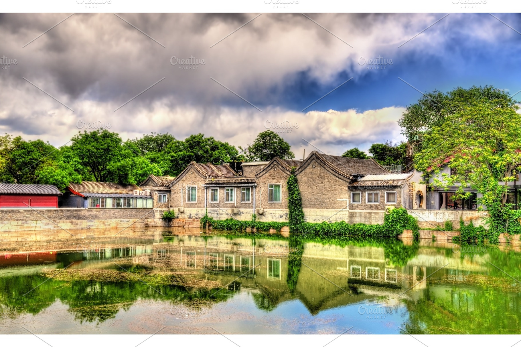 Moat around the forbidden city beijing featuring imperial, china, and beijing, a Nature Photo by Leonid Andronov