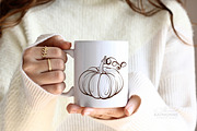 Vintage Autumn Botanical Line Art, a Seasonal Illustration by katmonne (Thumbnail 9 of 14)