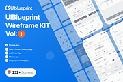 UIblueprint Wireframe Kit (Vol - 01), an UI Kit Template by floxui (Thumbnail 1 of 8)