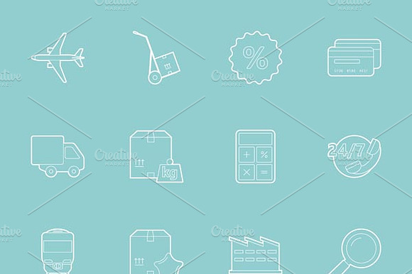 Delivery Icons Set