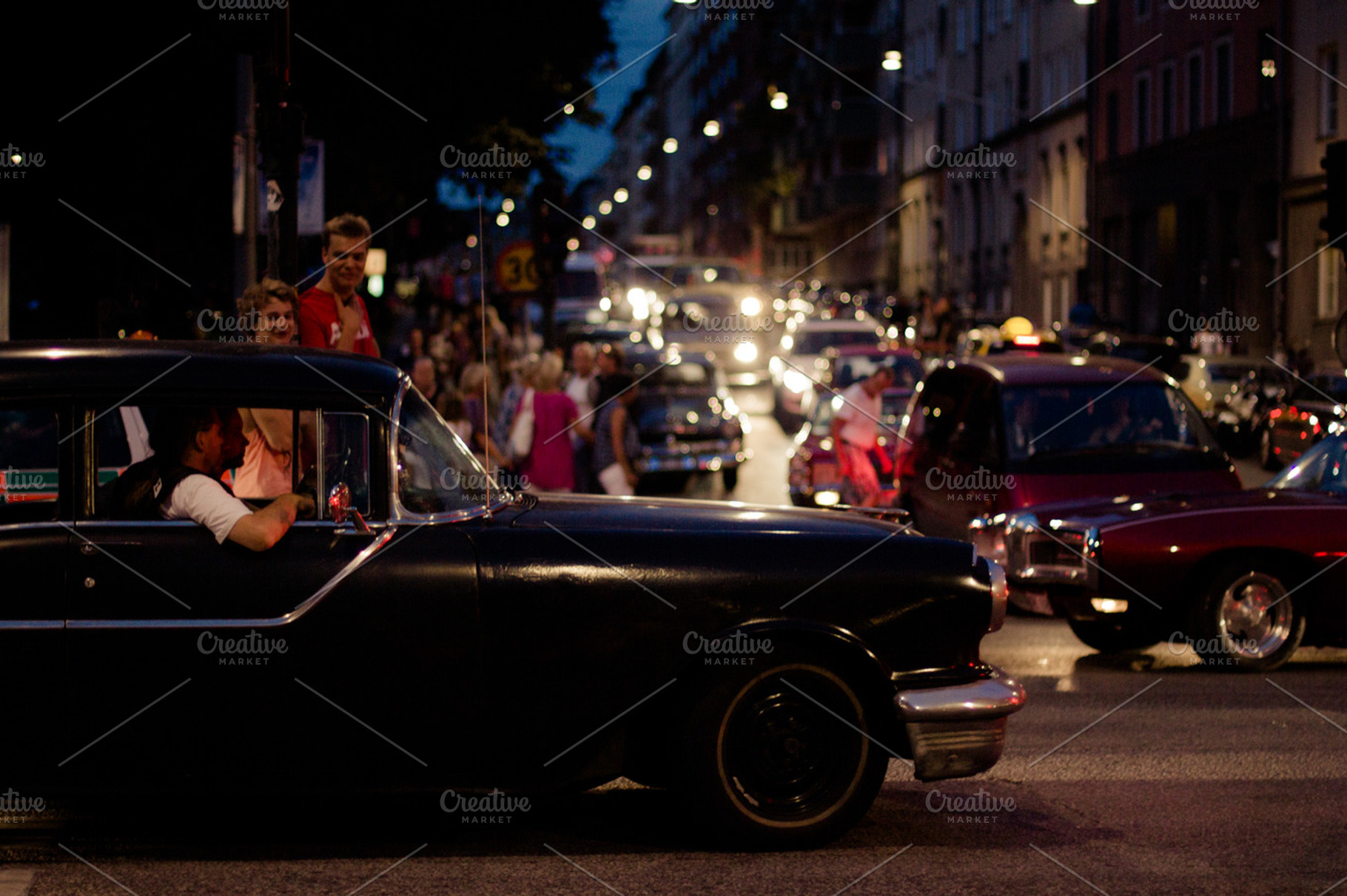 Midnight With A Classic Car