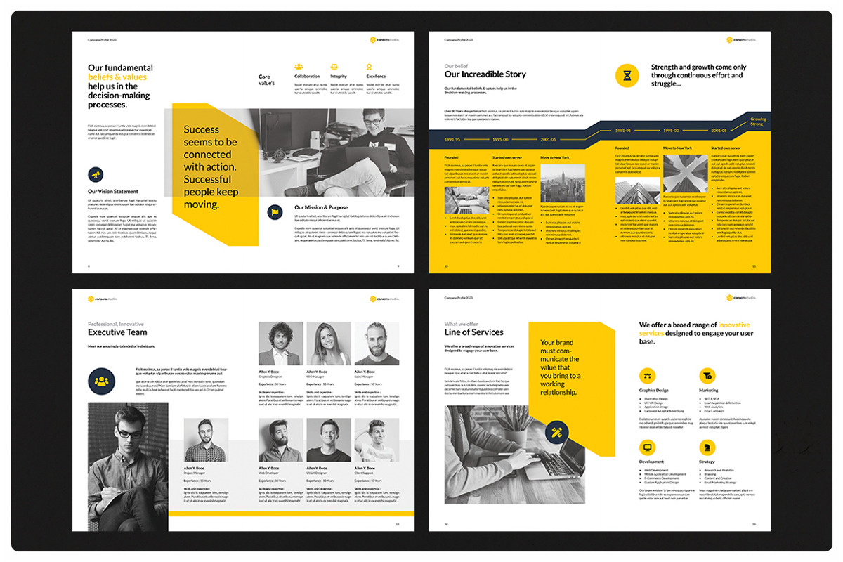 Company Profile Brochure, a Brochure Template by StudioGraficso (Photo 6 of 9)