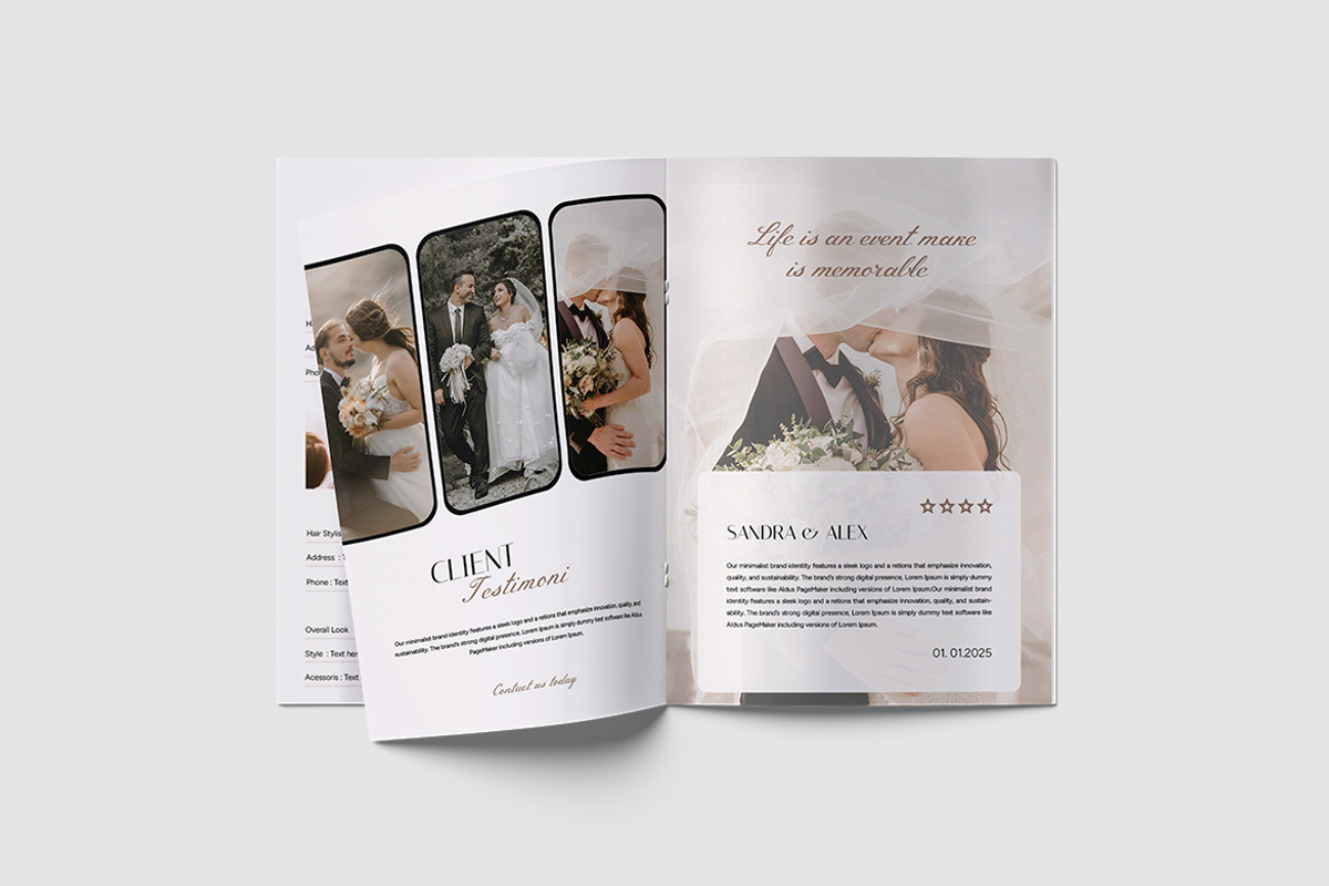 Project Wedding Planner Template, a Brochure Template by TMint Play (Photo 6 of 8)
