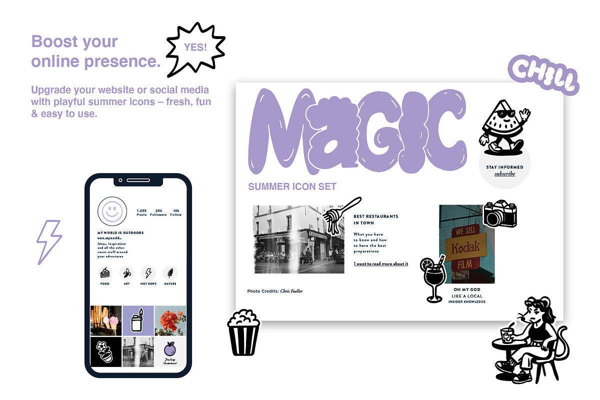 Summer Icons vector Illustrations, an Outline Icon by dicreate (Photo 8 of 12)