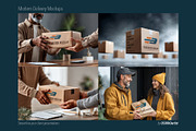 Modern Delivery Mockups, a Packaging Mockup by OSORIOartist (Thumbnail 4 of 4)