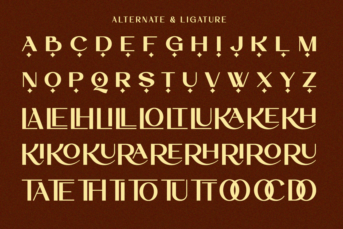 Luxury Ligature Sans Serif - Rochela, a Sans Serif Font by Say Studio (Photo 10 of 11)