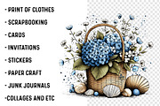 Whimsical Coastal Clipart, an Illustration by SinaCreation (Thumbnail 5 of 7)