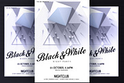 Black&White Party Flyer, a Flyer Template by graystudio (Thumbnail 3 of 5)