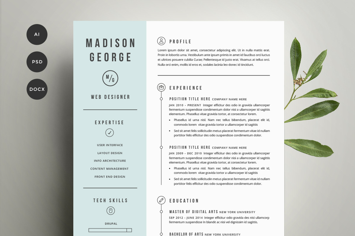 Resume & Cover Letter Template, a Resume Template by Refinery Resume Co. (Photo 1 of 5)