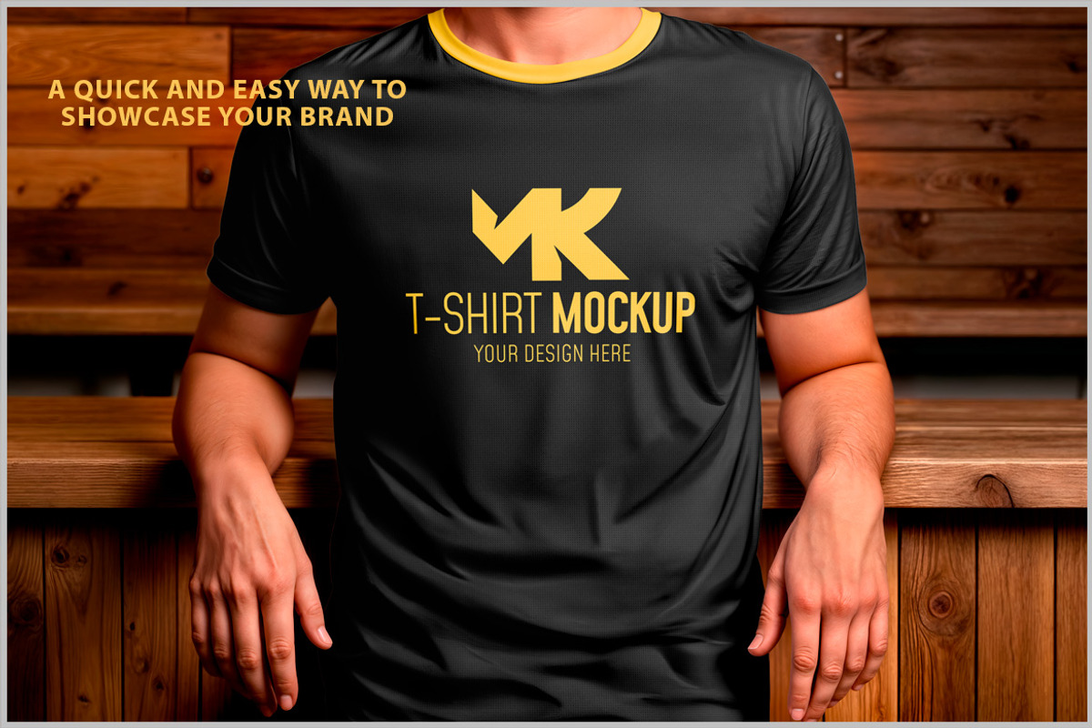 T-Shirt Mockup on Male Model PSD, a Shirt Mockup by Bruno's Shop (Photo 2 of 4)