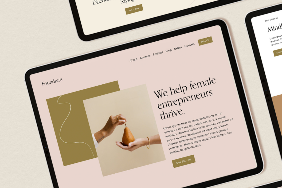 Squarespace 7.1 Template - Foundress, a Websites & App Template by Station Seven (Photo 3 of 4)