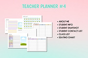 Teacher Planner #4 - Canva template, a Templates & Theme by Adalin Shop (Thumbnail 4 of 14)