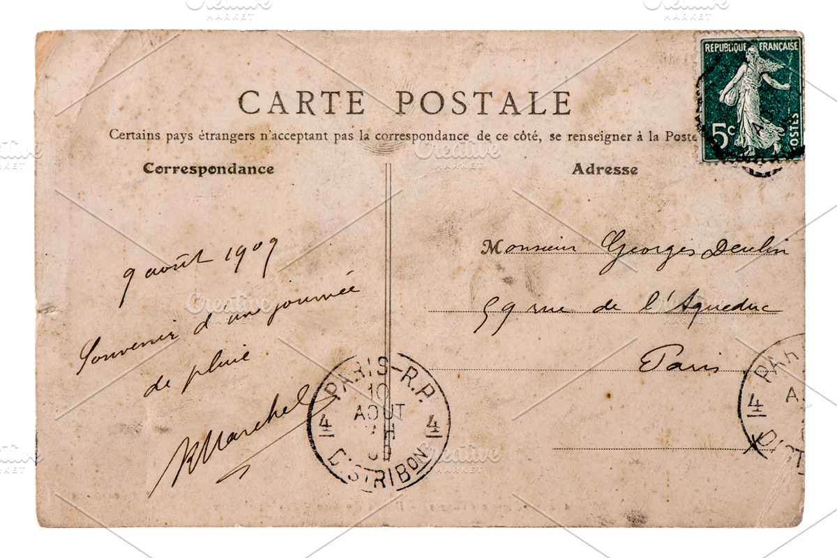 Vintage French Postcard