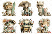 Whimsical Summer Animals Clipart, an Illustration by Black Bird Studio (Thumbnail 4 of 5)
